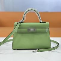 Antros kartos delno atspaudo karvės odos mini maža Keli rankinė 2025 nauja rankinė moteriška kasdienė universali petinė messenger tipo rankinė 19CM gray