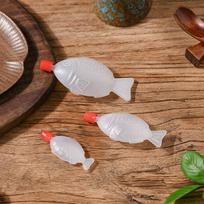 Kūrybiški žuvies formos padažų buteliukai: Mažas, Vienkartinis, Maistinis PE plastikas 2.6ML gray