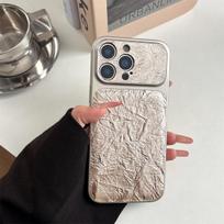 Crumpled Paper iPhone 14/13 Case for Apple 17/16/15 PROMAX with Sticker Application iPhone 17 auksas