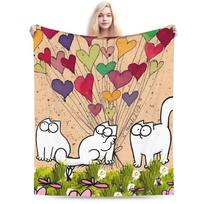 Simono Katės Antklodės Kokybiškos Šiltos Minkštos Lovos Pledai Žiemos Vaikų Sofos Kėdės Sofa Lova Pūkuotas Lovatiesė 80x120cm(31x47inch) beige