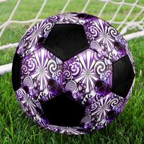 1pc Purple Candy Kaleidoscope Outdoor Sports Football, Size 5, Comfortable And Durable Feel,Gift yy46 Size 5 white