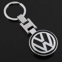 3D Automobilio Logotipo Raktų Pakabukas Metalinis/Odinis Raktų Žiedas Automobilio Interjero Aksesuarai Volkswagen VW Rline R Golf Passat Polo Arteon Jetta Ru0 juoda