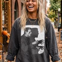 Frankenstein Halloween Tshirt, Trick Or Treat, Cinematic Monster Shadow, Spooky Season Gift, Retro Halloween Graphic Sweater S brown