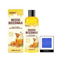 JAKEHOE beeswax wood polishing agent deeply nourishes, protects against dryness and cracks, gives shiny furniture care 1set yellow