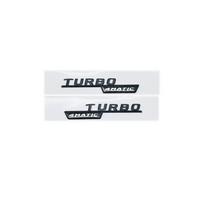 AMG A35 Turbo 4MATIC Emblem - Silver Black Letters Fit for W176 W177 Car Fender Trunk Rear High Quality Logo Stick white