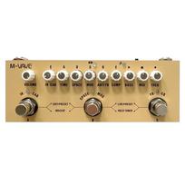 M-vave Cube BABY Rechargeable Multi Effects Pedal for Electric Acoustic Guitar Recording Audio Interface Function Cuvave Pedal Acoustic Guitar beige