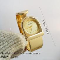 Famous Brand Women Watch Ladies Luxury Quartz Watch Gift Relojes Para Mujer Fashion Gold Watch Open Bracelet Wristwatches beige
