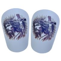 Thickened Heat Sublimation PBT Football Shin Guard, Insert Type Calf Protector gray
