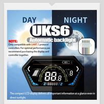 KUNRAY XYD-UKC6 3000W Elektrinio dviračio BLDC variklio valdiklis 100A Sinusinės bangos Ekranas Šepetėlių neturintys Elektrinio paspirtuko priedai 48V įtampa gray