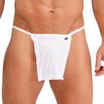 Vyriški japoniško stiliaus Fundoshi juosmens raištis Apatiniai Medvilniniai T-back dirželis Kelnaitės Patogios S-XXL L balta