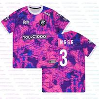 Paper Rex DinoGlitch Jersey 2025/2026 Series Uniform VALORANT Esports Club PRX Fashion Tees Male F0RSAKEN Streetwear T-shirts XXS pink