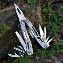 Lockable Multi‑tool Pliers Full Steel 14‑in‑1 Folding Repair Hand Tool Needle‑Nose Pliers Utility Knife with Nylon Storage Pouch balta