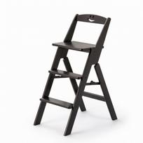 Step Stool Chair Convertible Ladder Folding with Three Steps for Adults, Seniors, juoda