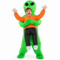 Pripučiamas ateivio vaiduoklio kostiumas Helovino vakarėliui Cosplay Suaugusiems Vaikams Unisex Juokingas Baisus aprėpalas Kids 120-150cm orange
