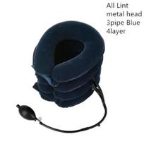 34 Layer Neck Massager Inflatable Air Cervical Traction Support Painstress Relief Collar Pillow Neck Stretching Brace1pcs Matches the image,4layer all lint B black