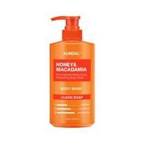 KUNDAL Honey & Macadamia Pure Perfume Body Wash Clean Soap 500ml – Moisturizing & Fragrant Body Cleanser