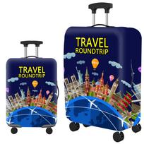 Elastinis bagažo dangalas–Apsauginis dėklas nuo dulkių kelionėms, lagaminams, su spaudiniu, patvarus, tampri S(18-21inch suitcase)