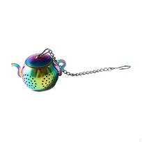 Household Tea Infuser Teapot Shape Practical Spice Filter Reusable Ball Strainer B blue