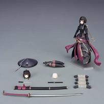 Ronin Wandering Samurai Mecha Musume 16cm Articulated Action Figure Collectable Figure Desktop Decoration Gift For Anime Fans gray