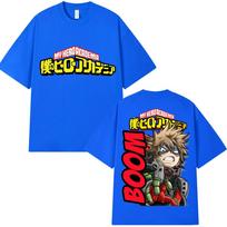 Anime Mano Herojų Akademija Katsuki Bakugo Marškinėliai Vyrams Moterims Madingi Vintažiniai Harajuku Manga Marškinėliai Dydeli Medvilniniai Dovanos 3XL black