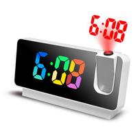 Projection Alarm Clocks for Bedrooms,LED Digital Clock with 180° Rotatable Projector on Ceiling Wall,Snooze Model,12/24H,2-Level balta