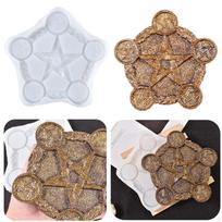 DIY Five-Pointed Star Shaped Epoxy Handmade Casting Tool Tabletop Decor beige