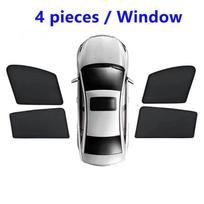 Magnetinis tinklinis saulės skydelis VW Golf 7 Variant 2013-2020 - UV apsauga langų deflektorius 4pcs Front Rear juoda