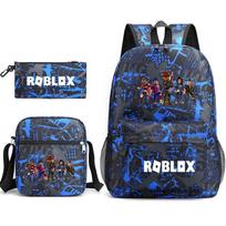 Roblox berniukams ir mergaitėms mokyklos reikmenys kuprinės studentų mokyklos krepšiai maži peties krepšiai pieštukinių krepšiai kompiuterio krepšiai miestelis one size