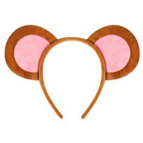Žavingas vaikiškas pelės ausų kostiumų rinkinys Kvėpuojantis audinys Cosplay aksesuaras Persirengimo vakarėliams pink
