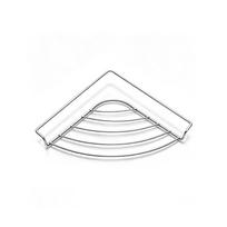 Waterproof Dish Drying Rack Stainless Steel Sink Drain Shelf Sink Corner Rack  Soap Style A white