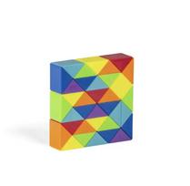 24-72 Segment Colorful Magic Cube 3D Puzzle Board Magic Snake Toy Transformable Fidget Children'S Intelligence Puzzle Game blue