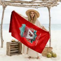 Liverpool paplūdimio rankšluostis Super minkštas mikropluošto greitai džiūstantis audinys Patogus lengvas 70cmx140cm(27x55inch)