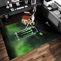 1pc Monster Energy LOGO Print Area Rug - Soft,Washable Non-Slip Indoor Mat for Office Chairs,Living Room,Home Office Decorative Rug 40cmx60cm