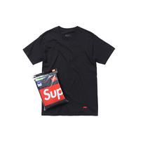 Supreme Hanes Tagless Tees 3 Pack SUP-FW17-040 M black