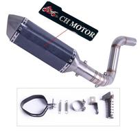 Motorcycle exhaust pipe suitable for KTM DUKE 125 150 200 390 2012-2016 D gray