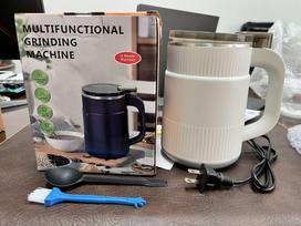 110V U.S. Standard Coffee Grinder & Wall Breaker Machine for Grains Complete Set gray