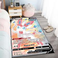 3D POKEMON Eevee KLANO KORTELIŲ RAŠTAS Spausdinti Kilimai Svetainės Miegamojo Sofos Grindų Kilimėlis Modernūs Didelio Ploto Dekoratyviniai Kilimai Dovanos 40cm x 60cm gray