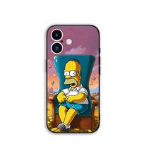 Telefono dėklas The S-Simpsons Wallpaper Bart Dėklas Apple iPhone 16 15 14 Plus 13 12 Mini 17 Pro Max + ProMax 16E Air 15+ Dėklas iPhone 14 Plus gray