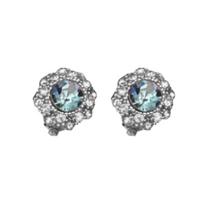 Rhinestone Stylish Earring For Open Ear Clip On Earbuds Removable Clip On Headphones Ear Decorations Accessories 2Pcs gray