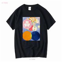 The Ten Largest No 2 Hilma Af Klint Painting T Shirt Art For Her Him Lover Vintage Washed Homme Versatile Fashion Comfortable 2XL black