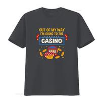 Funny Casino Design For Gambler Gambling T Shirt Vintage Washed Homme Breathable Streetwear Unisex Top For Everyday Wear 4XL black