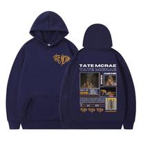 Tate McRae Taip arti to, ką Mada Harajuku Megztinis Ruduo Žiema Laisvalaikio Hoodis Vyrai Moterys Estetika Megztinis Gerbėjų Dovana Viršutiniai drabužiai XXXL black