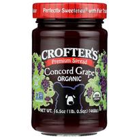 Crofters Organic Concord Grape Premium Spread 16.5 oz Bottle black