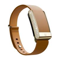 For Whoop 5.0 4.0 Genuine Leather Strap MG PEAK LIFE Slim Waist Design Replacement Band Elegant Business with Letter W Logo whoop MG life  beige