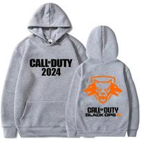 Nauji Call of Duty Black Ops 6 vyriški ir moteriški džemperiai su gobtuvu Harajuku vyriški ir moteriški ilgomis rankovėmis marškinėliai rudeniui ir žiemai S gray