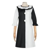 Sielą grobiančio klouno kostiumas Helovinui pasirodymams XXXL white