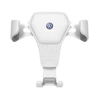 Gravitacinis Automobilio Ženklelio Telefono Laikiklio Laikiklis Oro Klipas tvirtinimas Stovas Aksesuarai Volkswagen CC Golf 4 6 7 GTI Tiguan Passat B5 B6 B7 Jetta MK5 MK6 Polo balta
