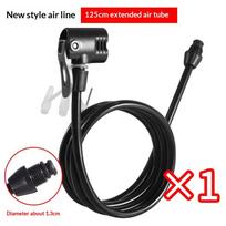 Bicycle Air Pump Extension Hose Waterproof 95cm Universal Adapter for Camping Cycling Emergency Tire Repair A1 black