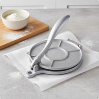 Tortilijų presas, tolygiai spaudžiantis, aliumininis Roti gamintojas, tvirtas rankinis miltų mišinio plokštintuvas namams Silver 20CM gray