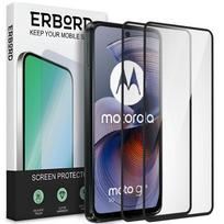 2x Tempered Glass for Motorola Moto G55 5G, ERBORD 3D full, full screen glass